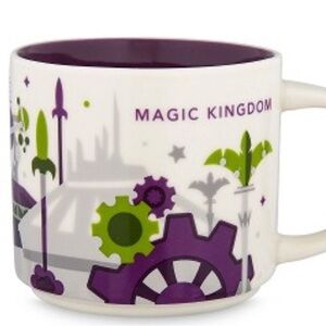 Starbucks X Disney Coffee Mug Magic Kingdom at Walt Disney World 14oz New No Box